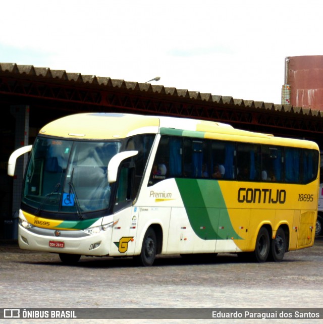 Empresa Gontijo de Transportes 18695 na cidade de Vitória da Conquista, Bahia, Brasil, por Eduardo Paraguai dos Santos. Número da foto: #12853986.