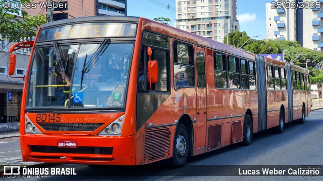 Transporte Coletivo Glória BD145 na cidade de Curitiba, Paraná, Brasil, por Lucas Weber Calizario. Número da foto: #12852753.