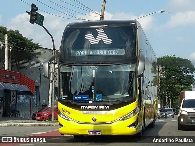 Viação Nova Itapemirim 50206 na cidade de São Paulo, São Paulo, Brasil, por Andarilho Paulista. Número da foto: #12851675.