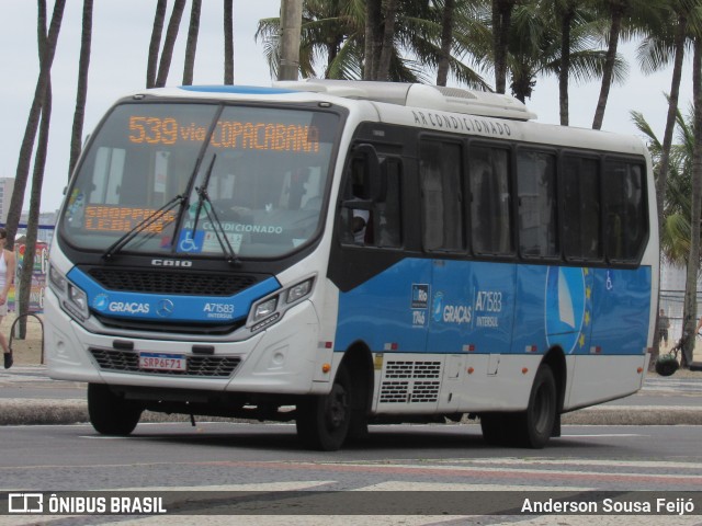 Viação Nossa Senhora das Graças A71583 na cidade de Rio de Janeiro, Rio de Janeiro, Brasil, por Anderson Sousa Feijó. Número da foto: #12852049.
