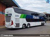 Planalto Transportes 2203 na cidade de Porto Alegre, Rio Grande do Sul, Brasil, por Emerson Dorneles. Número da foto: #:id.
