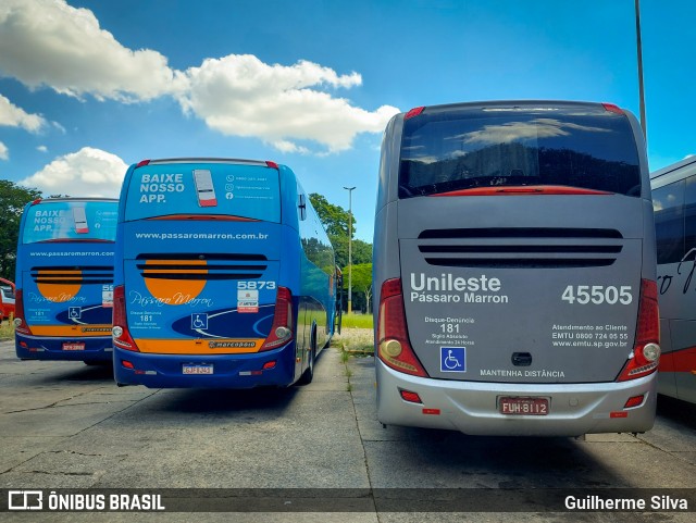 Empresa de Ônibus Pássaro Marron 45.505 na cidade de São Paulo, São Paulo, Brasil, por Guilherme Silva. Número da foto: #12898470.