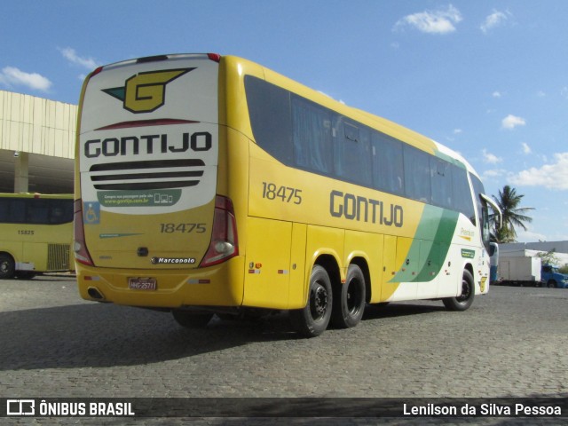 Empresa Gontijo de Transportes 18475 na cidade de Caruaru, Pernambuco, Brasil, por Lenilson da Silva Pessoa. Número da foto: #12898190.