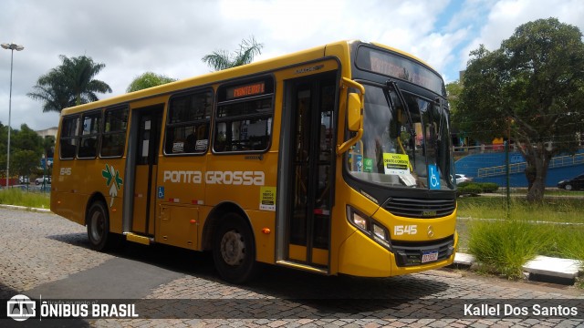 VCG - Viação Campos Gerais 1545 na cidade de Ponta Grossa, Paraná, Brasil, por Kallel Dos Santos. Número da foto: #12897944.