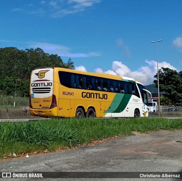 Empresa Gontijo de Transportes 18260 na cidade de Rio Bonito, Rio de Janeiro, Brasil, por Christiano Albernaz. Número da foto: #12897416.