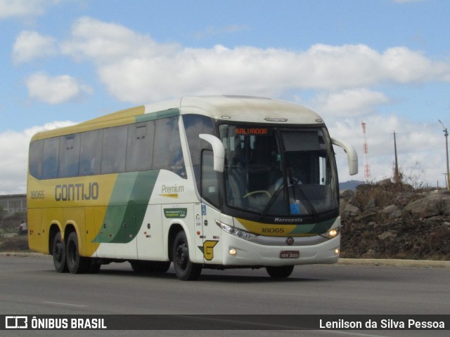 Empresa Gontijo de Transportes 18065 na cidade de Caruaru, Pernambuco, Brasil, por Lenilson da Silva Pessoa. Número da foto: #12898075.