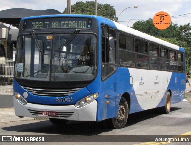 VB Transportes e Turismo 3403 na cidade de Campinas, São Paulo, Brasil, por Wellington Lima. Número da foto: #12896645.