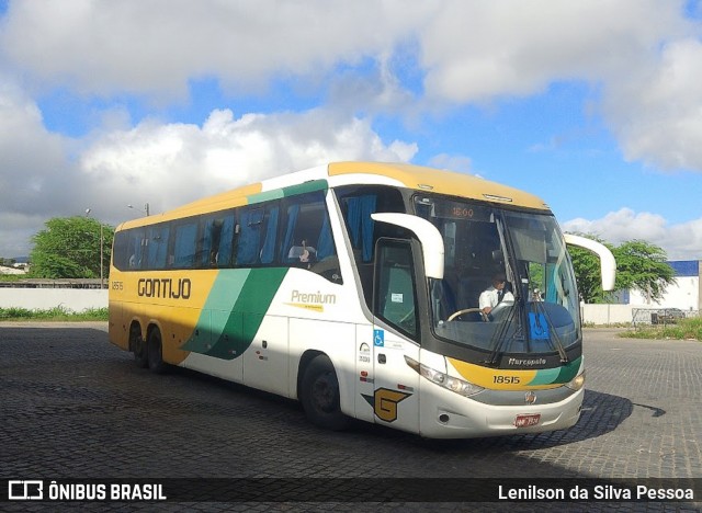 Empresa Gontijo de Transportes 18515 na cidade de Caruaru, Pernambuco, Brasil, por Lenilson da Silva Pessoa. Número da foto: #12897902.
