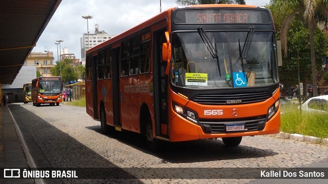 VCG - Viação Campos Gerais 1565 na cidade de Ponta Grossa, Paraná, Brasil, por Kallel Dos Santos. Número da foto: #12897925.