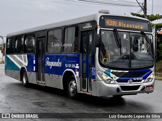 Auto Ônibus Fagundes RJ 101.129 na cidade de São Gonçalo, Rio de Janeiro, Brasil, por Luiz Eduardo Lopes da Silva. Número da foto: #12898639.