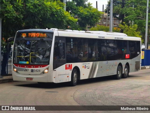 Next Mobilidade - ABC Sistema de Transporte 5424 na cidade de Diadema, São Paulo, Brasil, por Matheus Ribeiro. Número da foto: #12897053.