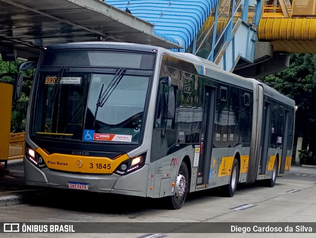 Viação Metrópole Paulista - Zona Leste 3 1845 na cidade de São Paulo, São Paulo, Brasil, por Diego Cardoso da Silva. Número da foto: #12896308.