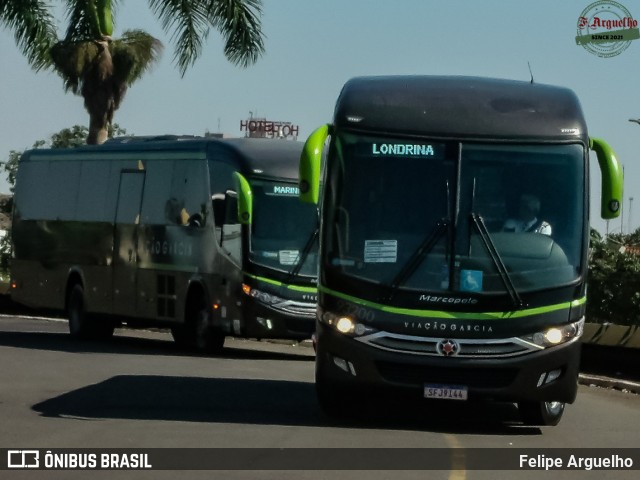 Viação Garcia 93200 na cidade de Londrina, Paraná, Brasil, por Felipe Arguelho. Número da foto: #12896703.