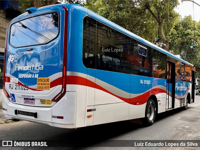 Viação Pendotiba RJ 211.023 na cidade de Niterói, Rio de Janeiro, Brasil, por Luiz Eduardo Lopes da Silva. Número da foto: #12898637.