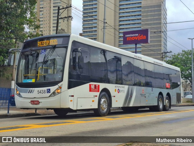 Next Mobilidade - ABC Sistema de Transporte 5438 na cidade de São Bernardo do Campo, São Paulo, Brasil, por Matheus Ribeiro. Número da foto: #12897007.