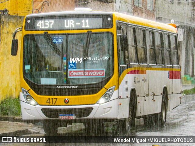Empresa Metropolitana 417 na cidade de Jaboatão dos Guararapes, Pernambuco, Brasil, por Wendel Miguel /MIGUELPHOTOBUS. Número da foto: #12896479.