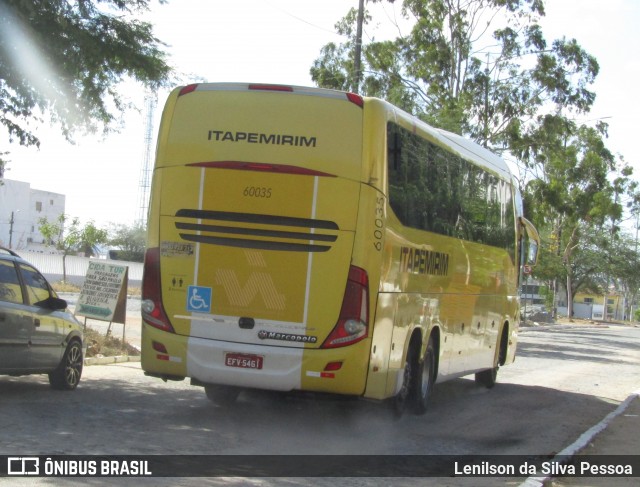 Viação Itapemirim 60035 na cidade de Caruaru, Pernambuco, Brasil, por Lenilson da Silva Pessoa. Número da foto: #12898150.