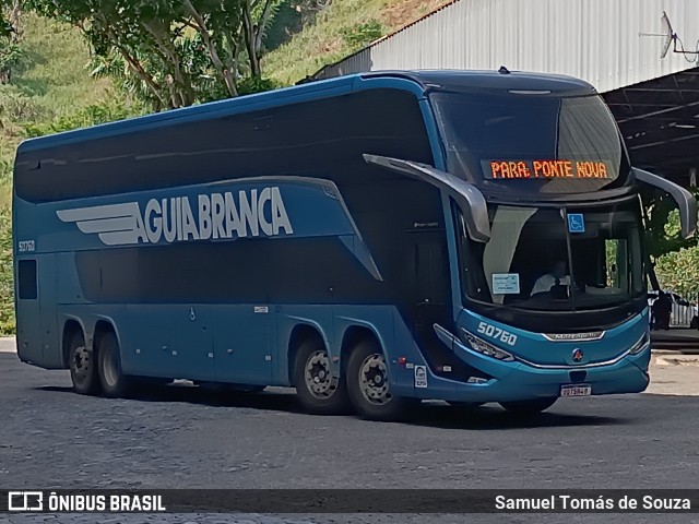 Viação Águia Branca 50760 na cidade de Ponte Nova, Minas Gerais, Brasil, por Samuel Tomás de Souza. Número da foto: #12896521.