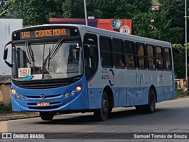 São Jorge Auto Bus 190 na cidade de Ponte Nova, Minas Gerais, Brasil, por Samuel Tomás de Souza. Número da foto: #12896522.