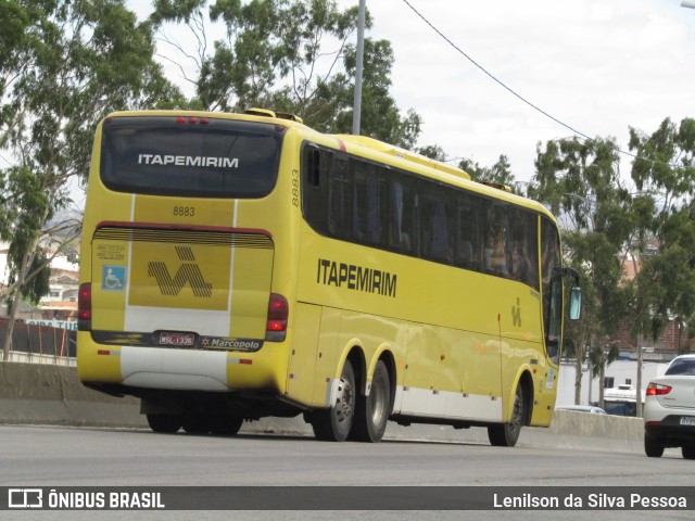 Viação Itapemirim 8883 na cidade de Caruaru, Pernambuco, Brasil, por Lenilson da Silva Pessoa. Número da foto: #12898086.