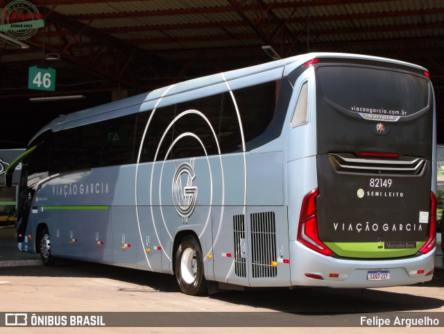 Viação Garcia 82149 na cidade de Londrina, Paraná, Brasil, por Felipe Arguelho. Número da foto: #12896713.
