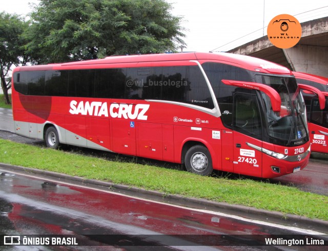 Viação Santa Cruz 27420 na cidade de Campinas, São Paulo, Brasil, por Wellington Lima. Número da foto: #12898521.