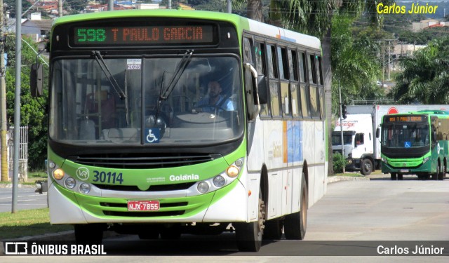 Viação Reunidas 30114 na cidade de Goiânia, Goiás, Brasil, por Carlos Júnior. Número da foto: #12899060.