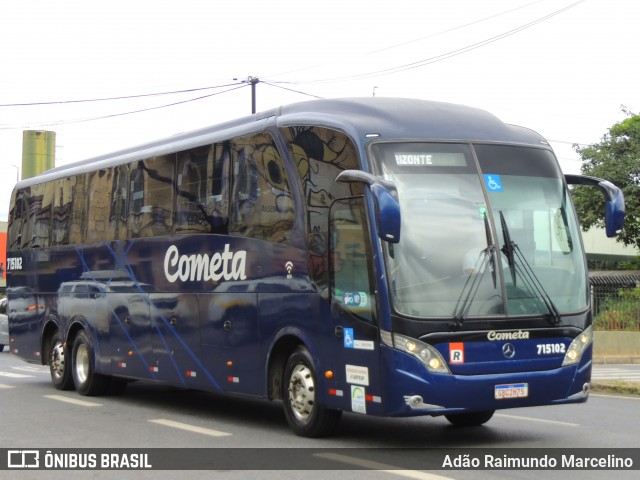 Viação Cometa 715102 na cidade de Belo Horizonte, Minas Gerais, Brasil, por Adão Raimundo Marcelino. Número da foto: #12900335.