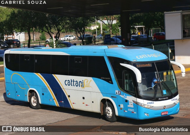 Cattani Sul Transportes e Turismo 41683 na cidade de Foz do Iguaçu, Paraná, Brasil, por Busologia Gabrielística. Número da foto: #12899807.
