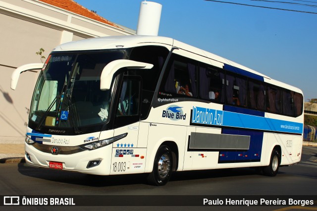 VIDA - Viação Danúbio Azul 18.003 na cidade de Limeira, São Paulo, Brasil, por Paulo Henrique Pereira Borges. Número da foto: #12899523.