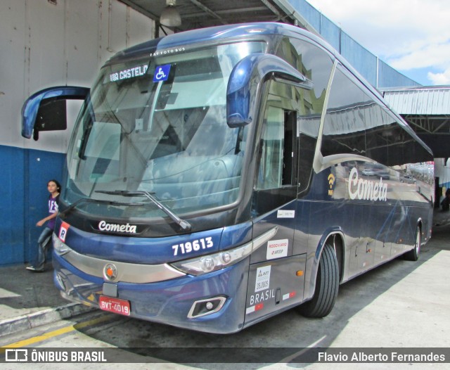 Viação Cometa 719613 na cidade de Sorocaba, São Paulo, Brasil, por Flavio Alberto Fernandes. Número da foto: #12899269.