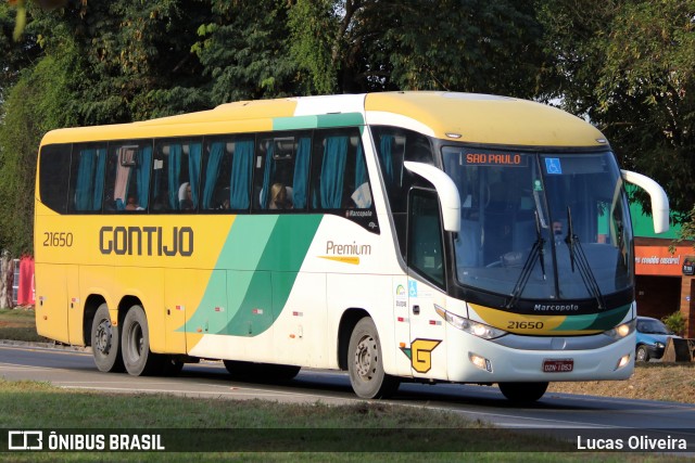 Empresa Gontijo de Transportes 21650 na cidade de Muriaé, Minas Gerais, Brasil, por Lucas Oliveira. Número da foto: #12899308.