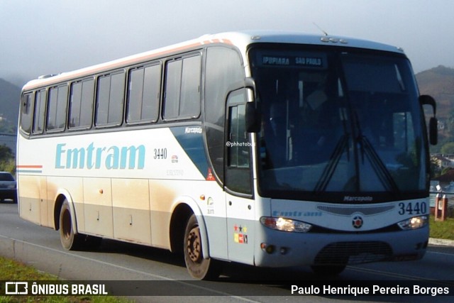 Emtram 3440 na cidade de Barra do Piraí, Rio de Janeiro, Brasil, por Paulo Henrique Pereira Borges. Número da foto: #12899721.