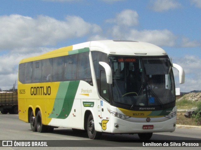 Empresa Gontijo de Transportes 18235 na cidade de Caruaru, Pernambuco, Brasil, por Lenilson da Silva Pessoa. Número da foto: #12900027.