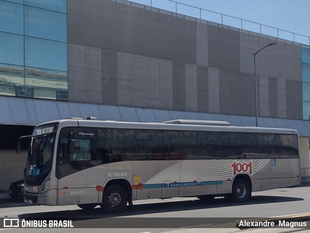Auto Viação 1001 RJ 108.822 na cidade de Rio de Janeiro, Rio de Janeiro, Brasil, por Alexandre  Magnus. Número da foto: #12899679.