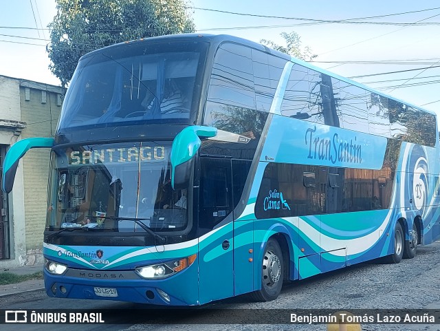 TranSantin 154 na cidade de Estación Central, Santiago, Metropolitana de Santiago, Chile, por Benjamín Tomás Lazo Acuña. Número da foto: #12900301.