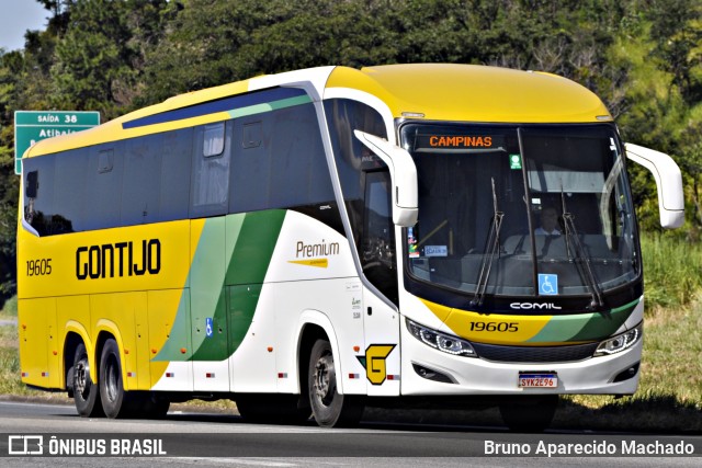 Empresa Gontijo de Transportes 19605 na cidade de Atibaia, São Paulo, Brasil, por Bruno Aparecido Machado. Número da foto: #12899595.