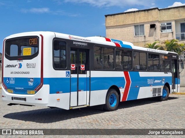 Auto Viação Jabour D86063 na cidade de Rio de Janeiro, Rio de Janeiro, Brasil, por Jorge Gonçalves. Número da foto: #12898728.