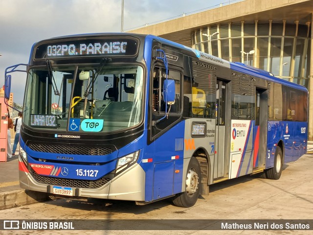 Viação Miracatiba 15.1127 na cidade de São Paulo, São Paulo, Brasil, por Matheus Neri dos Santos. Número da foto: #12898751.