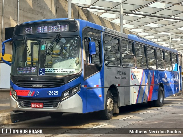 Auto Viação Bragança Metropolitana > Viação Raposo Tavares 12.629 na cidade de São Paulo, São Paulo, Brasil, por Matheus Neri dos Santos. Número da foto: #12898756.