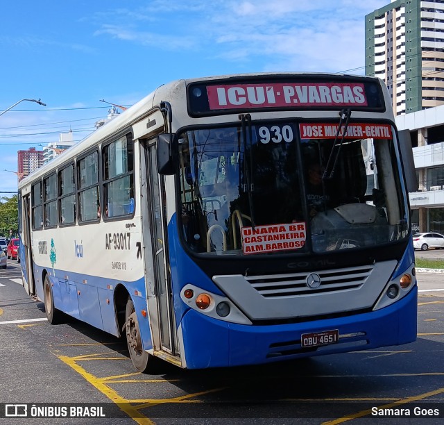 Viação Forte AF-93017 na cidade de Belém, Pará, Brasil, por Samara Goes. Número da foto: #12901912.