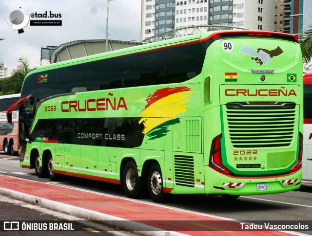 Autobuses Cruceña 2022 na cidade de Barueri, São Paulo, Brasil, por Tadeu Vasconcelos. Número da foto: #12900402.