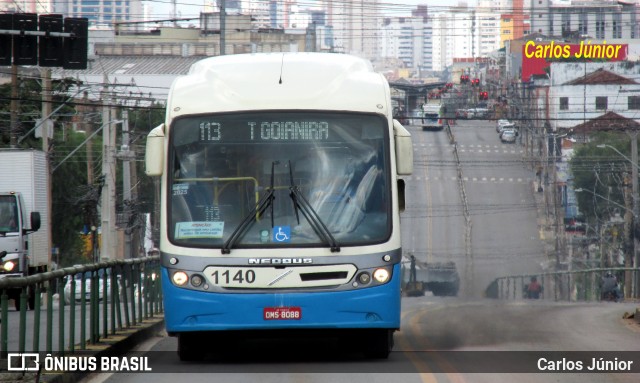 Metrobus 1140 na cidade de Goiânia, Goiás, Brasil, por Carlos Júnior. Número da foto: #12901608.