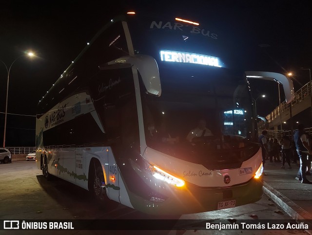 Nar-Bus Internacional 406 na cidade de San Bernardo, Maipo, Metropolitana de Santiago, Chile, por Benjamín Tomás Lazo Acuña. Número da foto: #12902287.