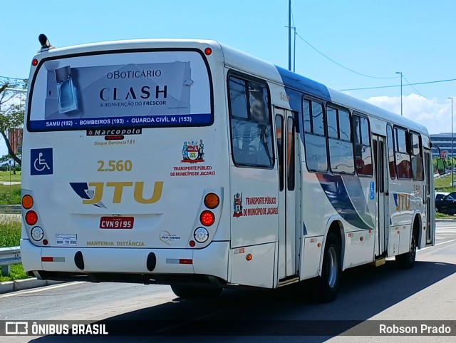 JTU - Jacareí Transporte Urbano 2.560 na cidade de Jacareí, São Paulo, Brasil, por Robson Prado. Número da foto: #12902216.