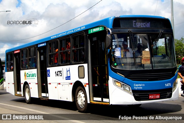 Capital do Agreste Transporte Urbano 1475 na cidade de Caruaru, Pernambuco, Brasil, por Felipe Pessoa de Albuquerque. Número da foto: #12901286.