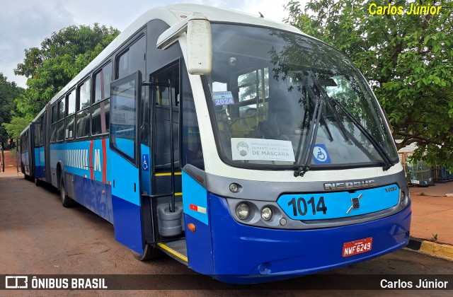 Metrobus 1014 na cidade de Goiânia, Goiás, Brasil, por Carlos Júnior. Número da foto: #12901626.