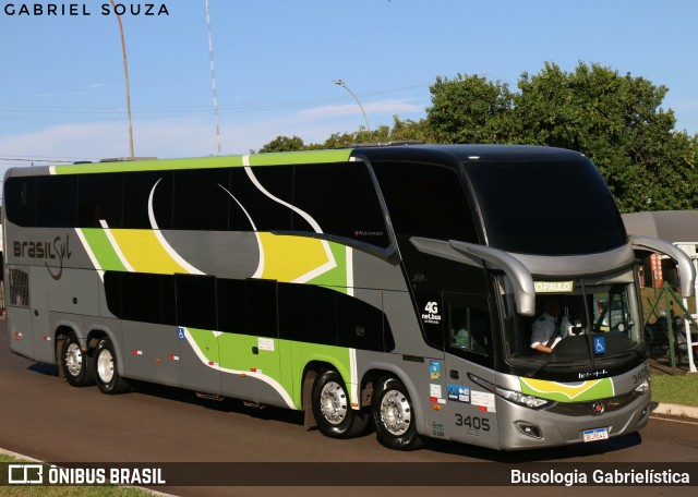 Brasil Sul Linhas Rodoviárias 3405 na cidade de Foz do Iguaçu, Paraná, Brasil, por Busologia Gabrielística. Número da foto: #12901983.