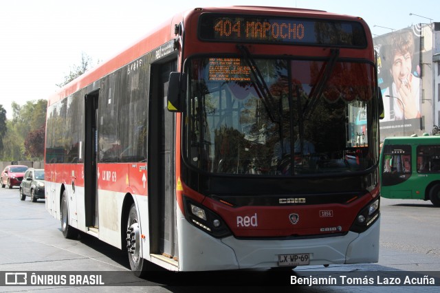 Redbus Urbano 1856 na cidade de Santiago, Santiago, Metropolitana de Santiago, Chile, por Benjamín Tomás Lazo Acuña. Número da foto: #12901991.