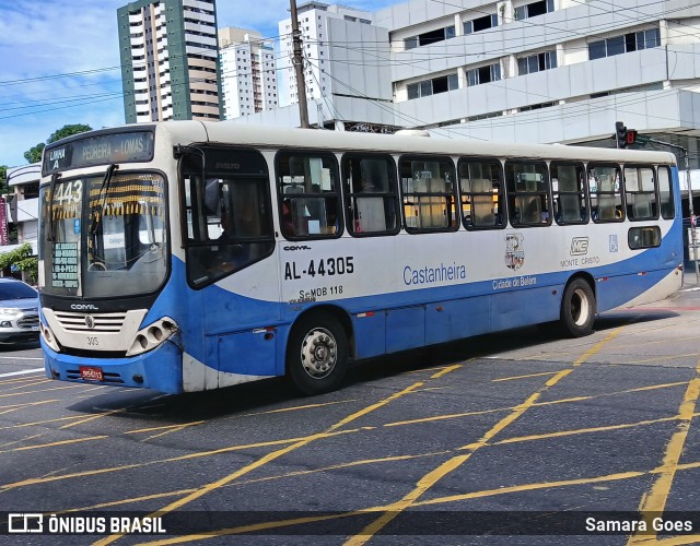 Auto Viação Monte Cristo AL-44305 na cidade de Belém, Pará, Brasil, por Samara Goes. Número da foto: #12901893.